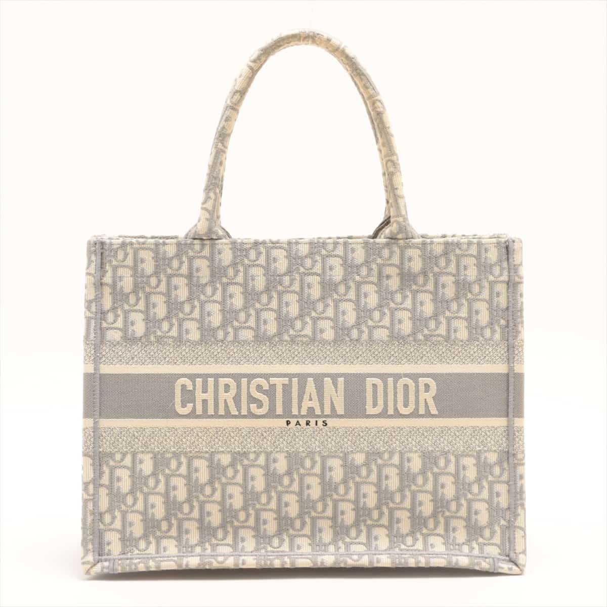 Christian Dior Oblique Book Tote small canvas Tote bag Grey