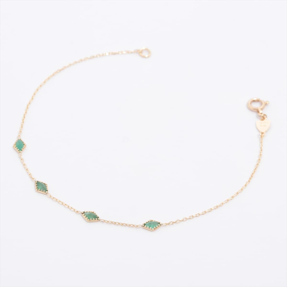 Aget Emerald Bracelet K10(YG) 0.6g