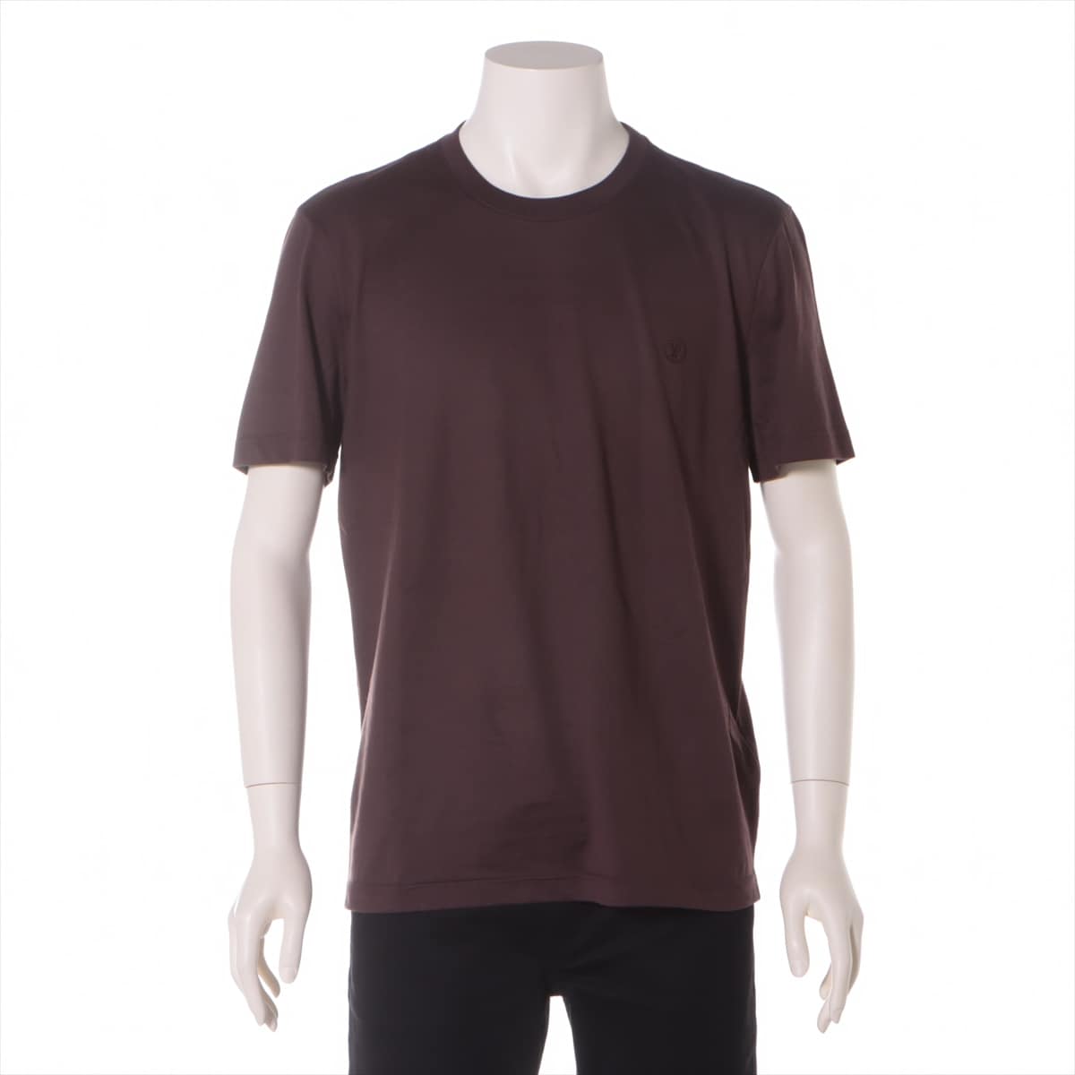 Louis Vuitton 22SS Cotton T-shirt M Men's Brown  RM221Q LV Circle logo
