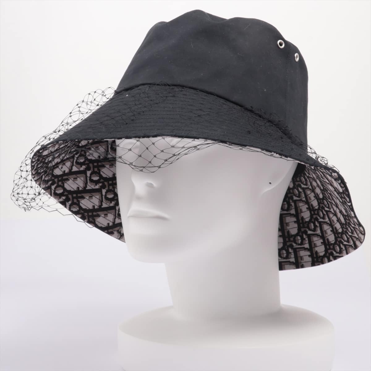 Christian Dior 95TDD924G130 TEDDY-D BOB HAT Hat Cotton & Polyester Black