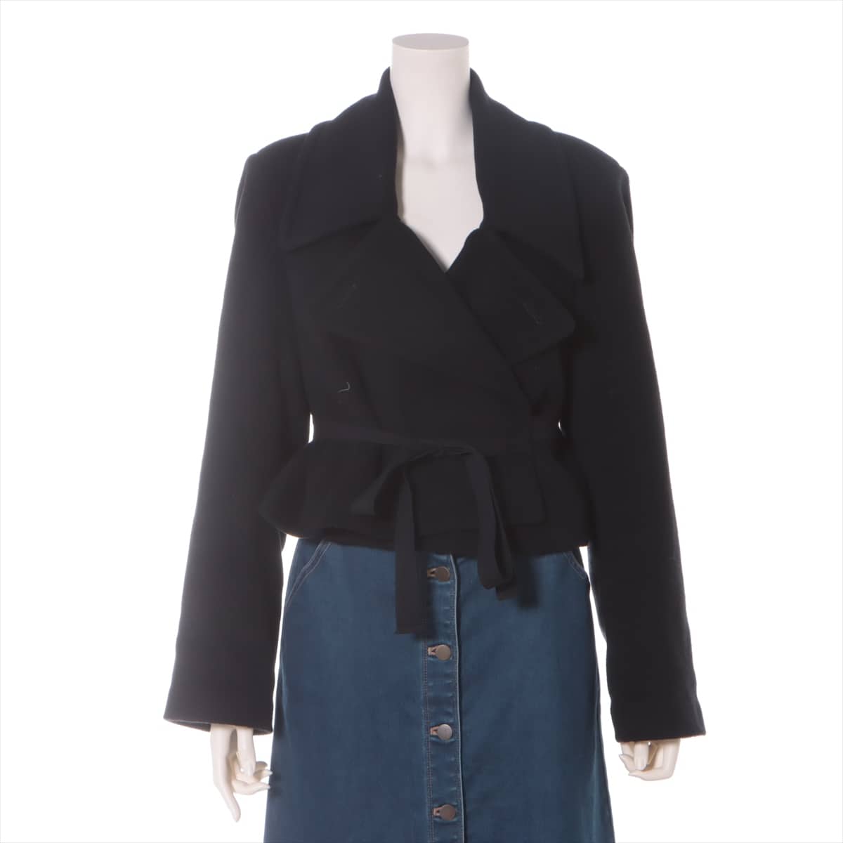 MM6 Wool & Nylon Short coat 38 Ladies' Black  S52AM0104