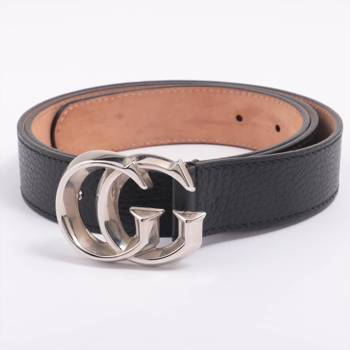Gucci 480199 GG Marmont Belt Leather Black
