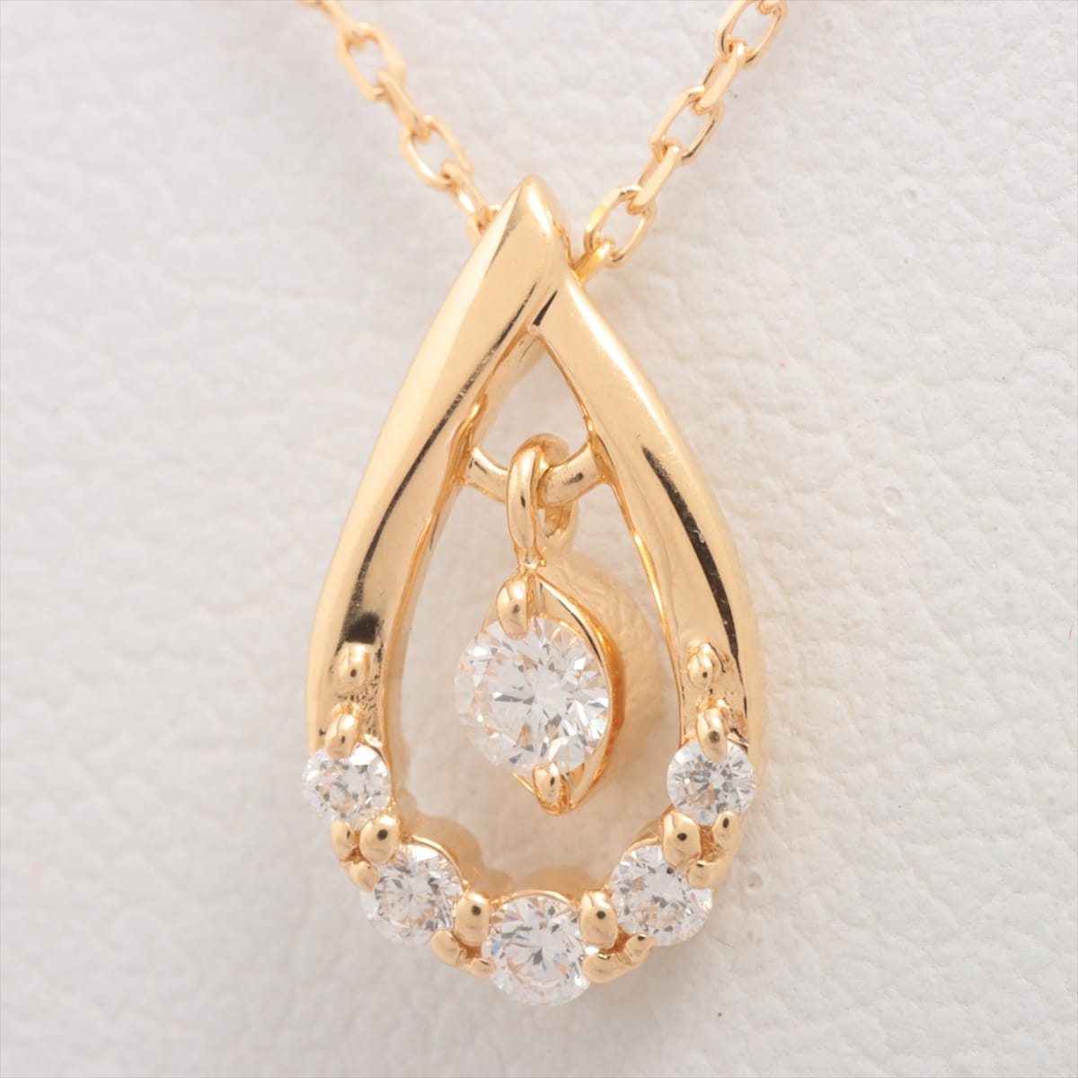 4℃ diamond Necklace K18(YG) 1.5g