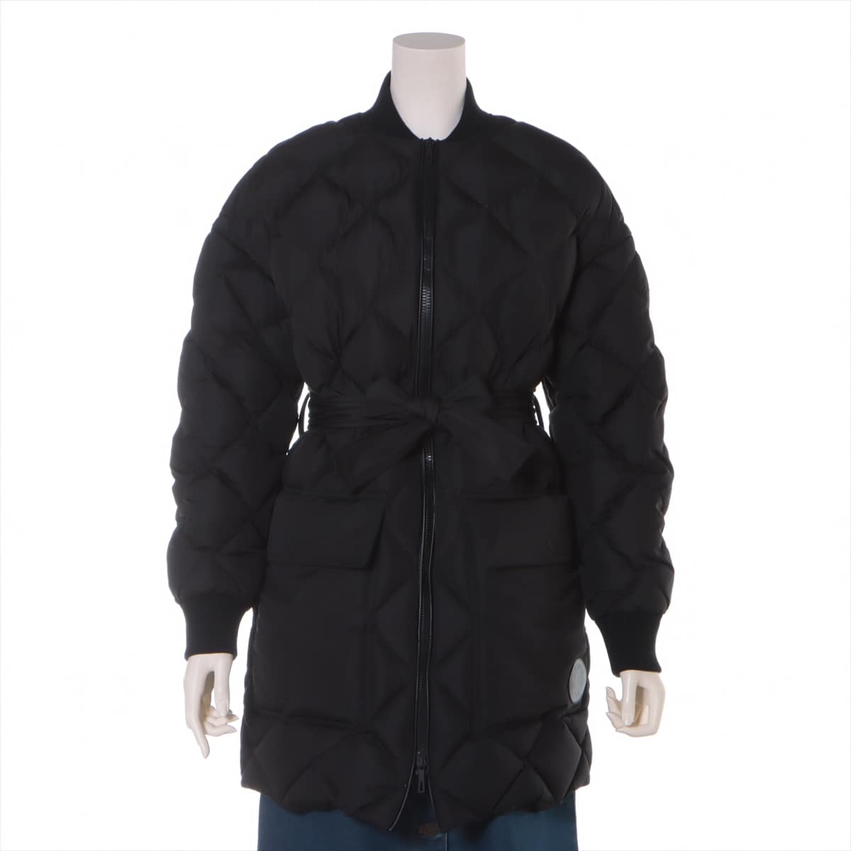 Hermès Polyester Down coat 36 Ladies' Black  quilting