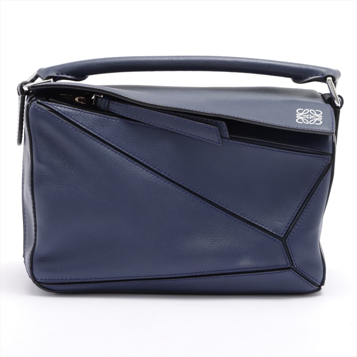 Loewe Puzzle Bag small Leather 2way handbag Blue