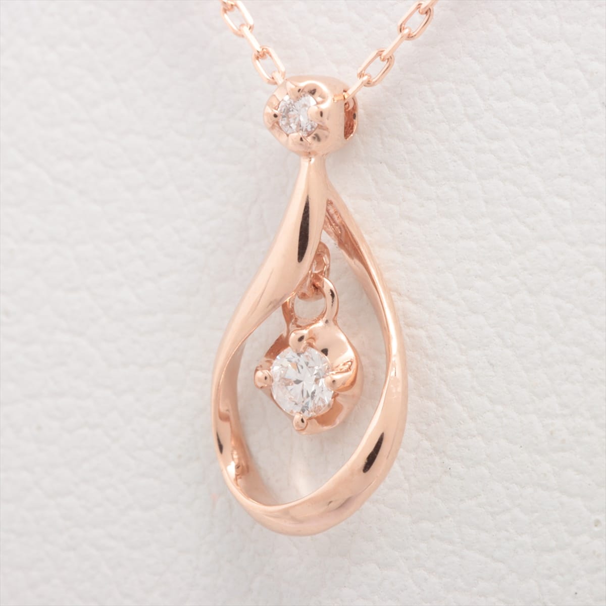 Vendome Aoyama diamond Necklace K10(PG) 0.8g