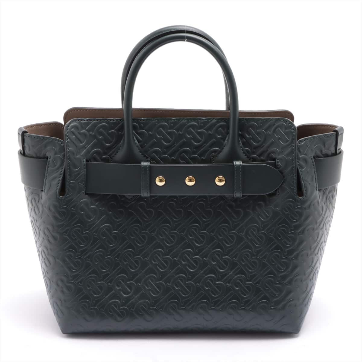 Burberry TB Belt Bag Leather 2way handbag Grey