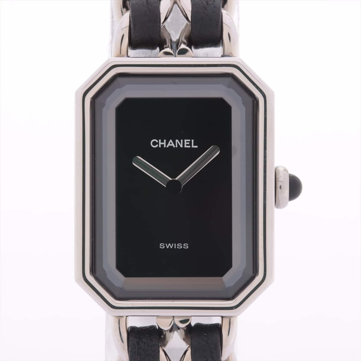 Chanel Premier H0451 SS & Leather QZ Black-Face