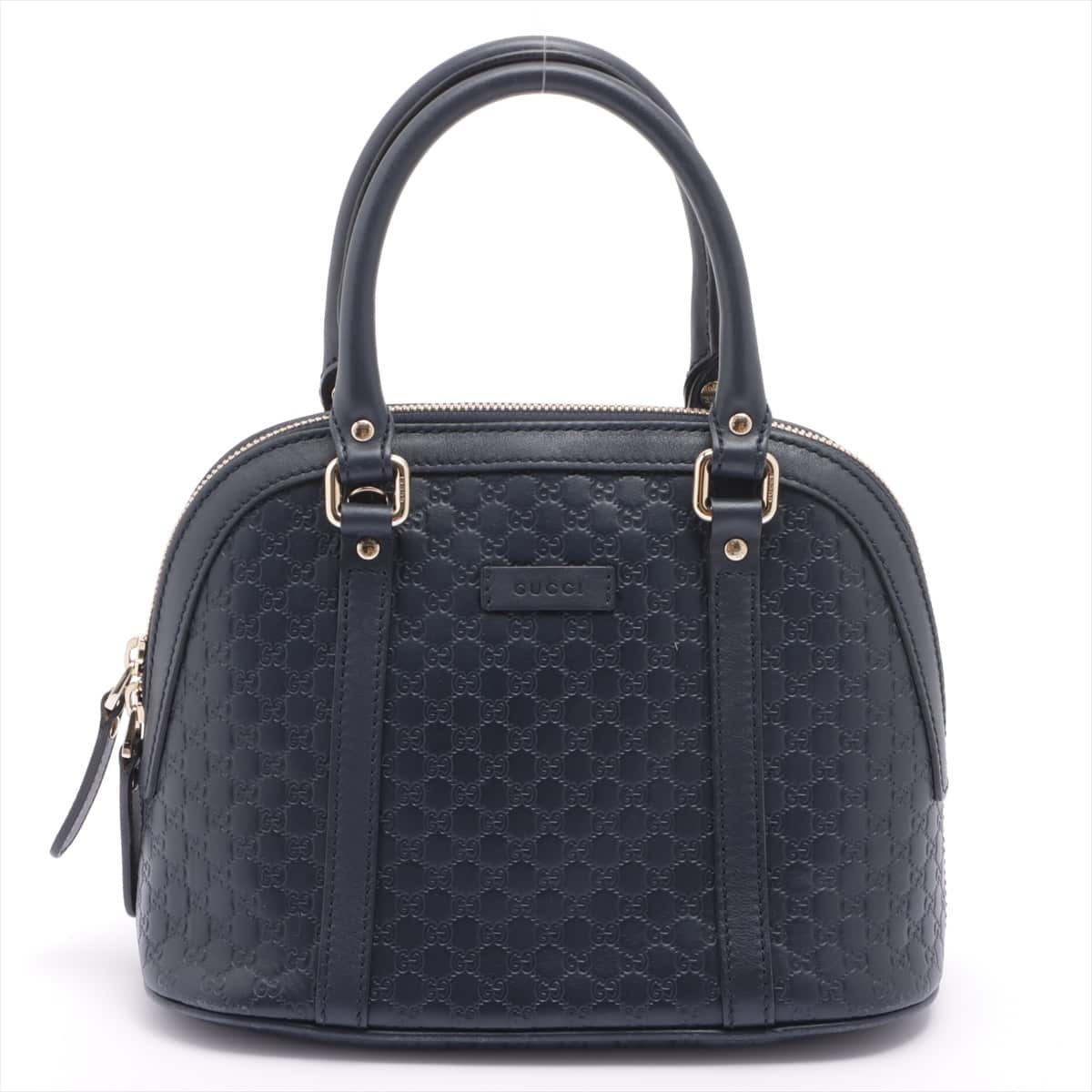 Gucci Micro Guccissima Leather 2way shoulder bag Navy blue 449654