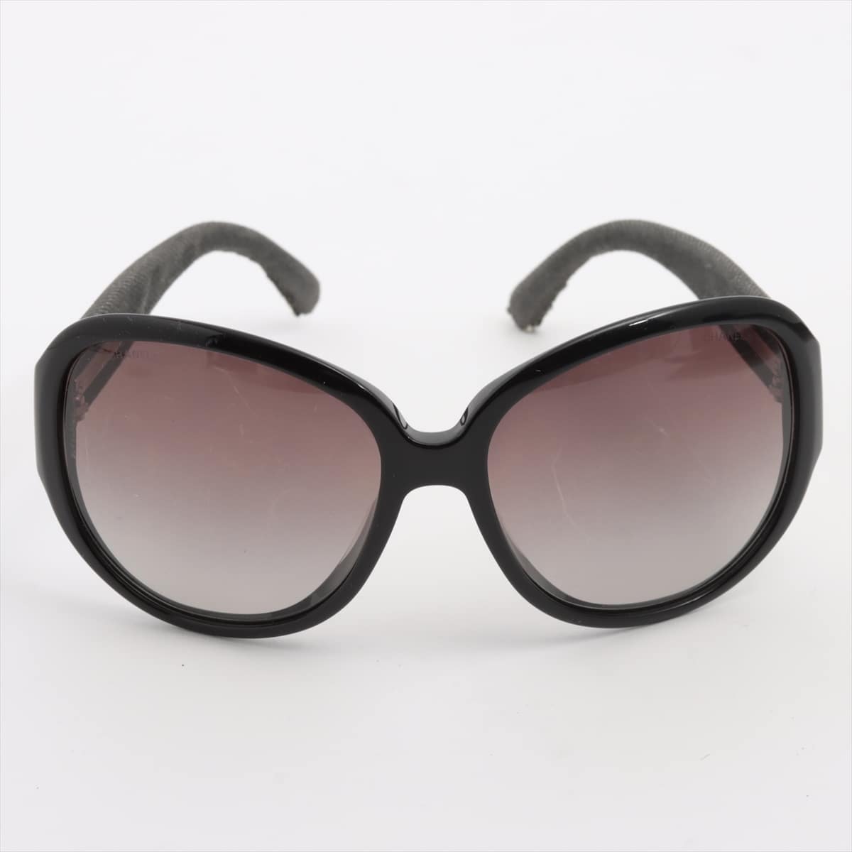 Chanel Coco Mark Sunglasses Plastic Grey