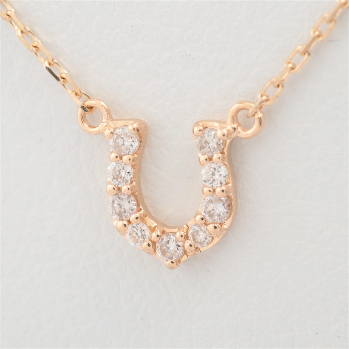 Aget diamond Necklace K10(YG) 0.9g 0.07