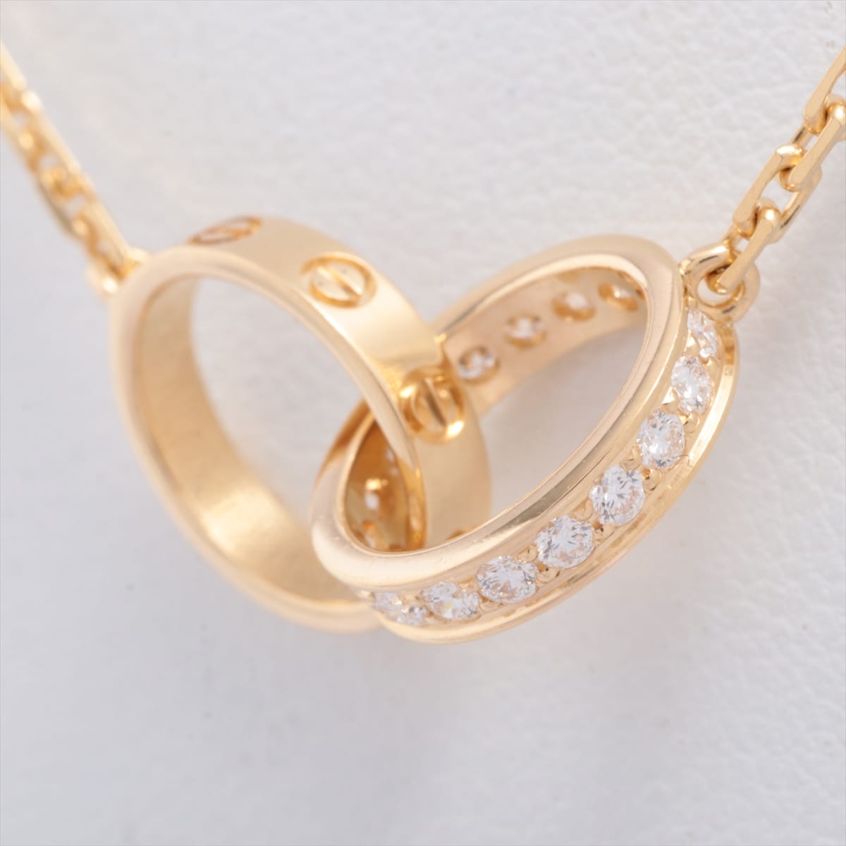 Cartier Baby Love diamond Necklace 750(YG) 6.0g