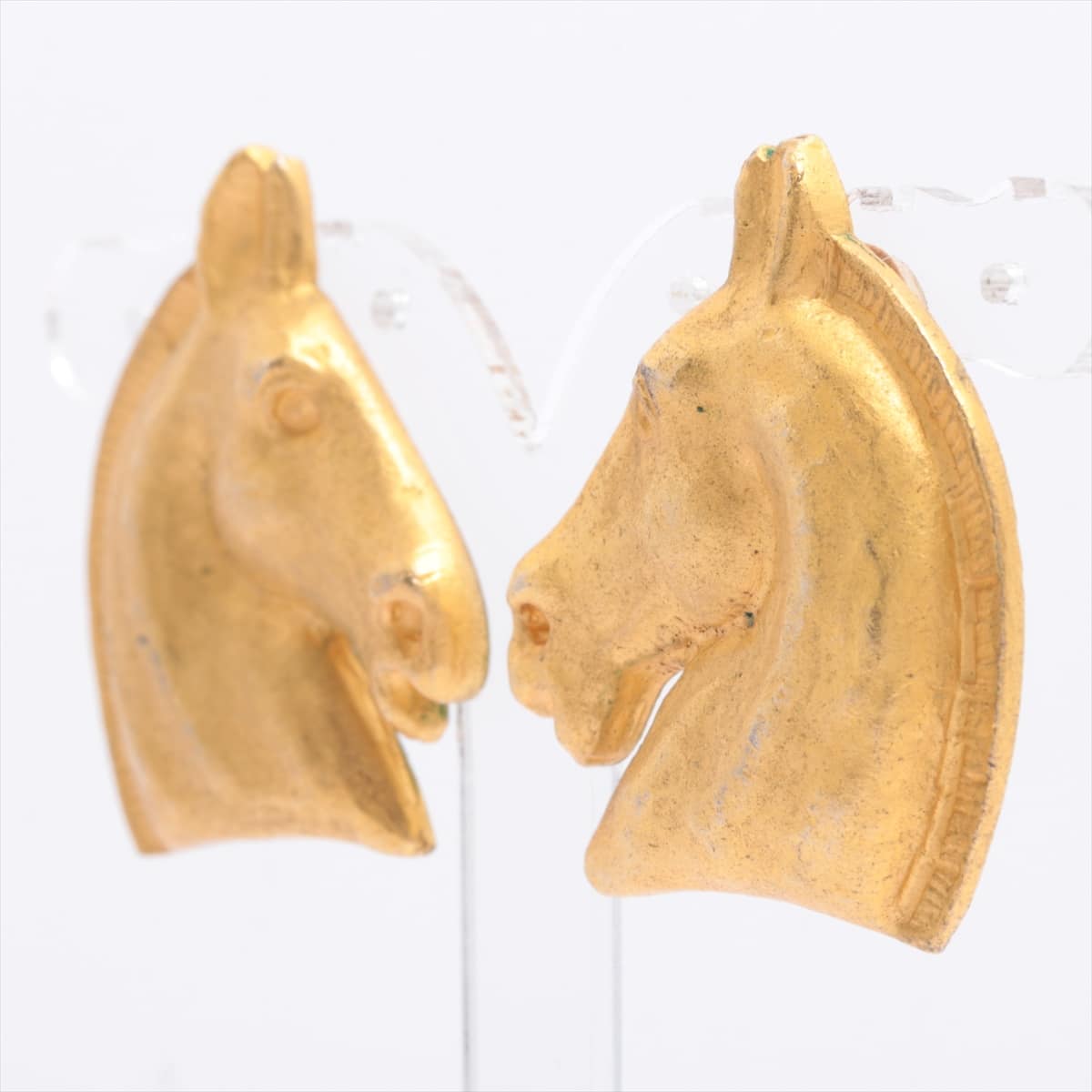 Hermès Cheval Earrings (for both ears) GP Gold
