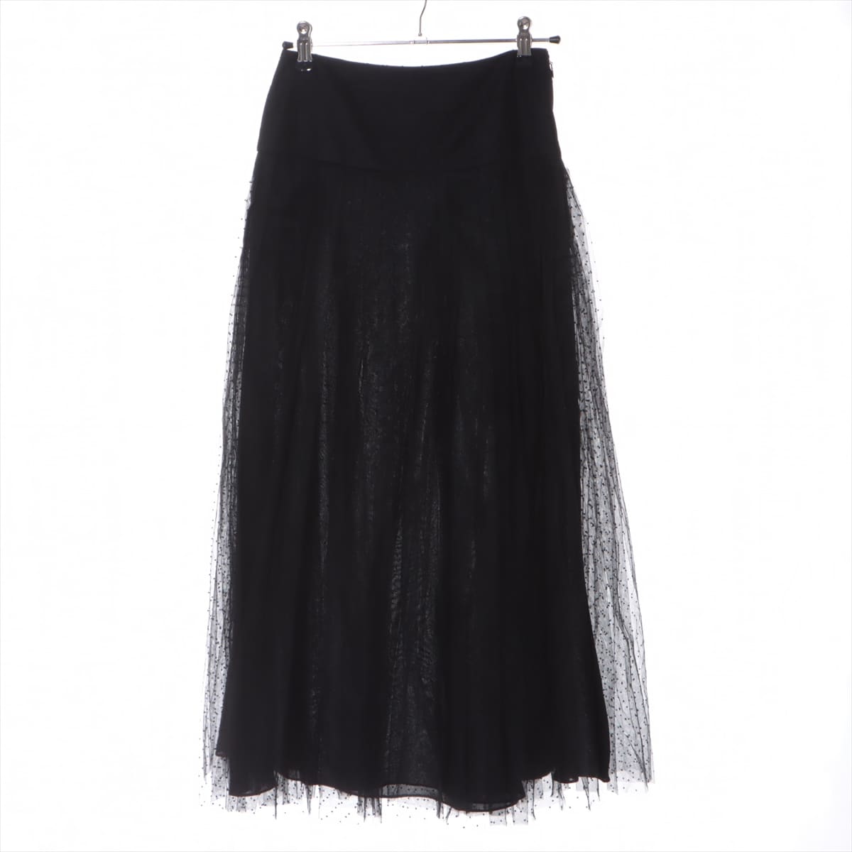 Christian Dior Tulle Skirt F34 Ladies' Black  841J50A8810 dots
