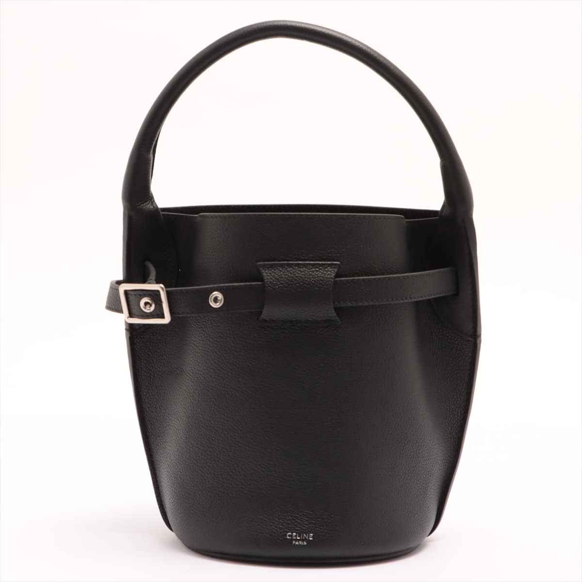 CELINE BIG BAG buckets Nano Leather 2way shoulder bag Black