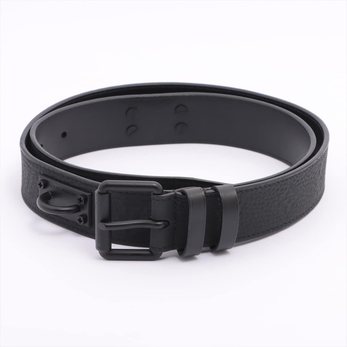Louis Vuitton MP058 San Tulle Signature Belt Leather Black No chain