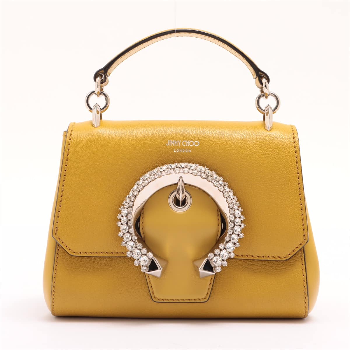 Jimmy Choo Madelyn Leather 2way shoulder bag Yellow