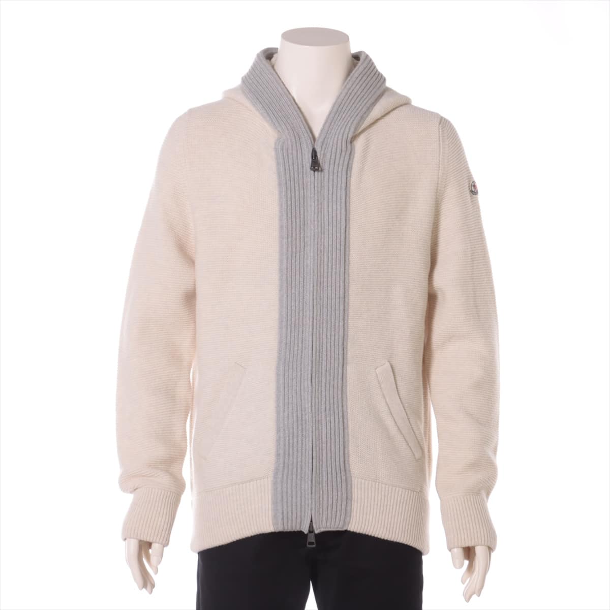 Moncler 16 years Wool Parker L Men's Ivory