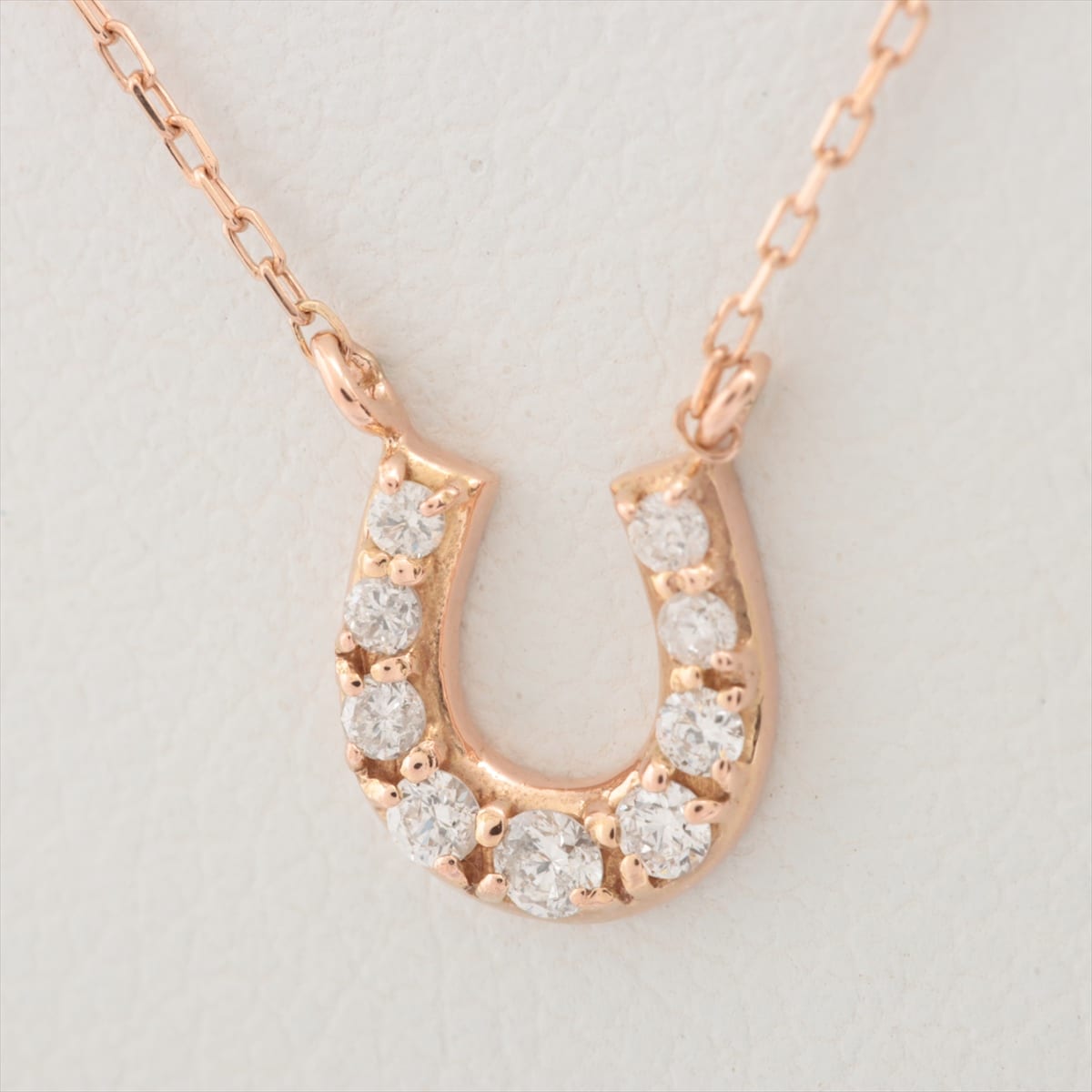 Ete diamond Necklace K10(PG) 1.2g