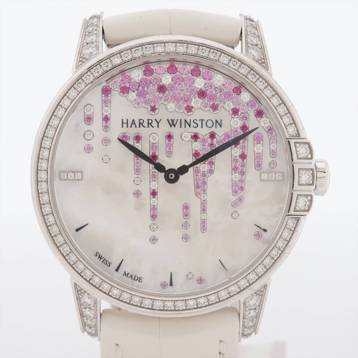 Harry Winston Midnight Diamond Staractites MIDAHM36WW001 750 & leather AT Shell-Face