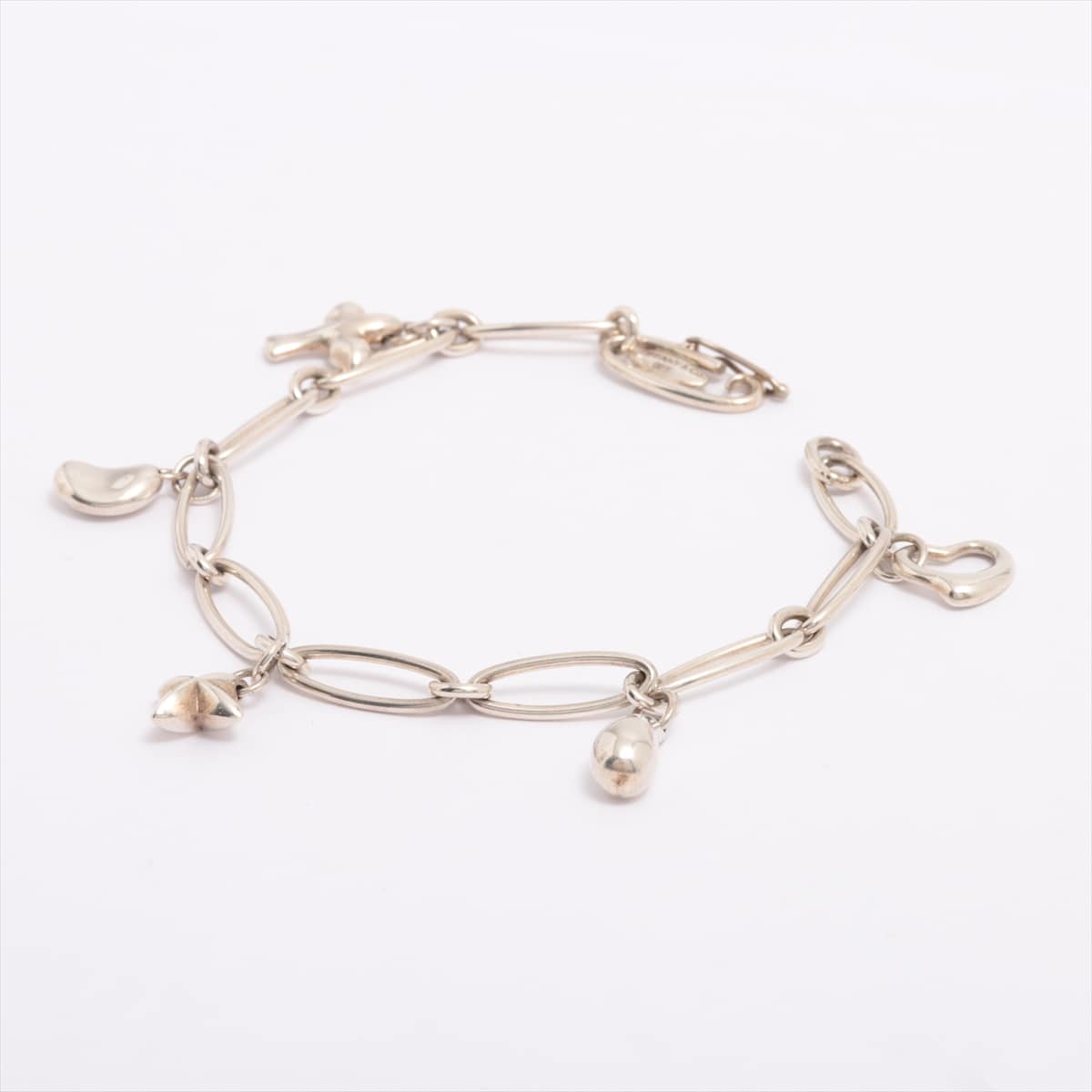 Tiffany Bracelet 925 11.7g Silver Elsa Peretti 5 charms