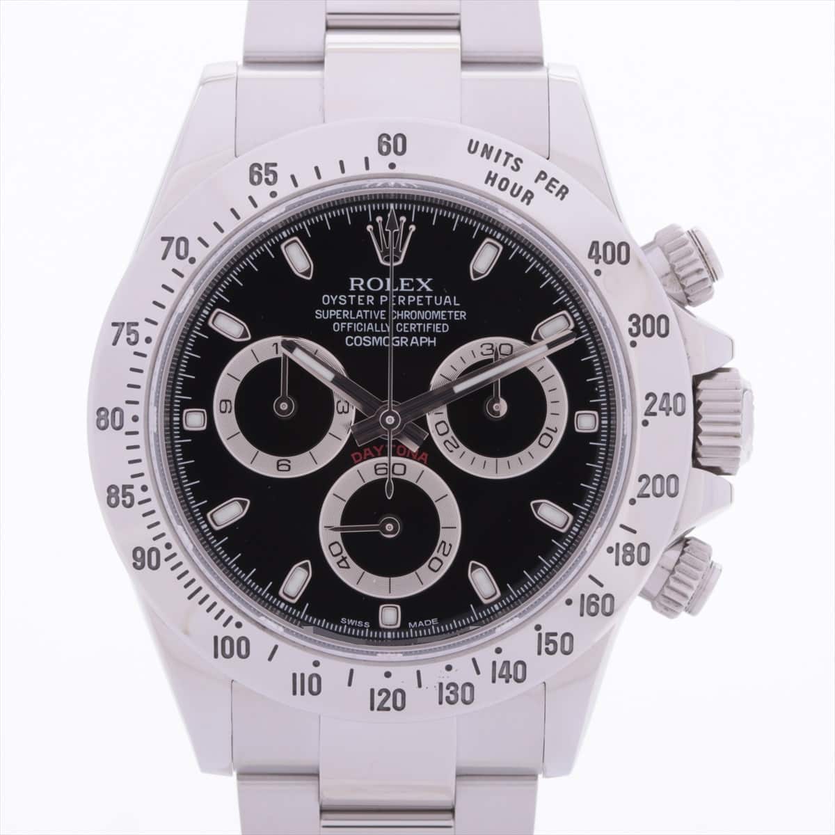 Rolex Cosmograph Daytona 116520 SS AT Black-Face Extra Link 1
