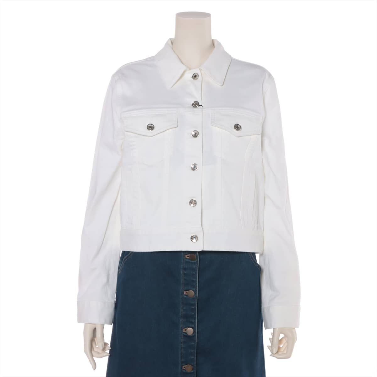 Dolce & Gabbana Cotton & Polyurethane Denim jacket 40 Ladies' White