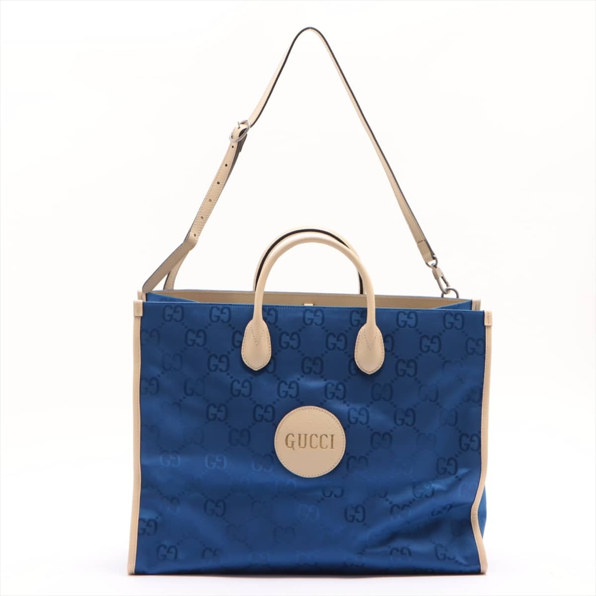Gucci Off the Grid Nylon & Leather 2 way tote bag Blue 630353
