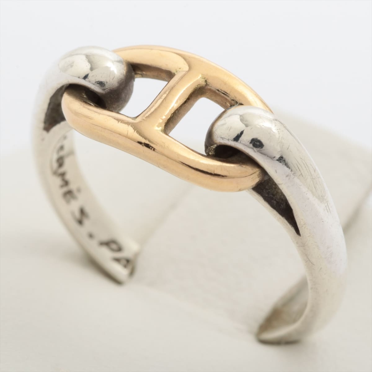 Hermès Chaîne d'Ancre rings 925×750 3.4g Gold × Silver