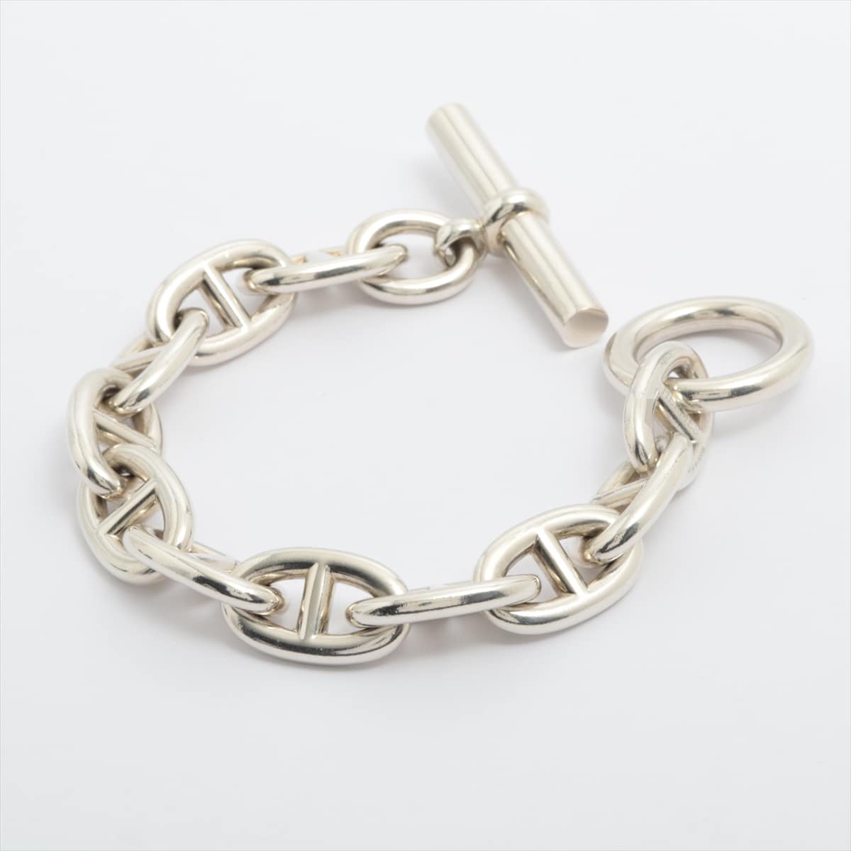Hermès Chaîne d'Ancre GM Bracelet 925 104.7g Silver 11 frames