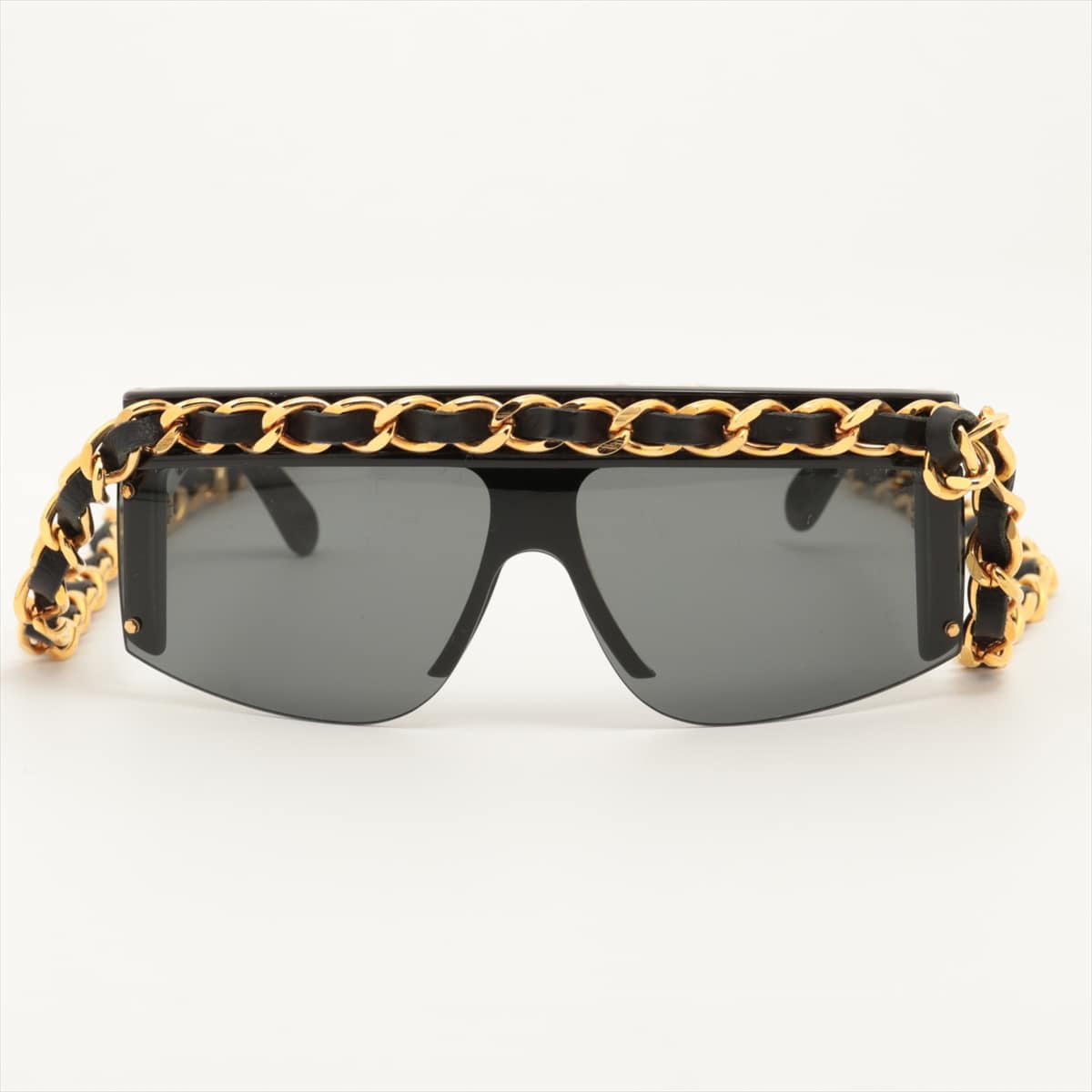 Chanel Coco Mark Sunglasses Plastic Black 0027