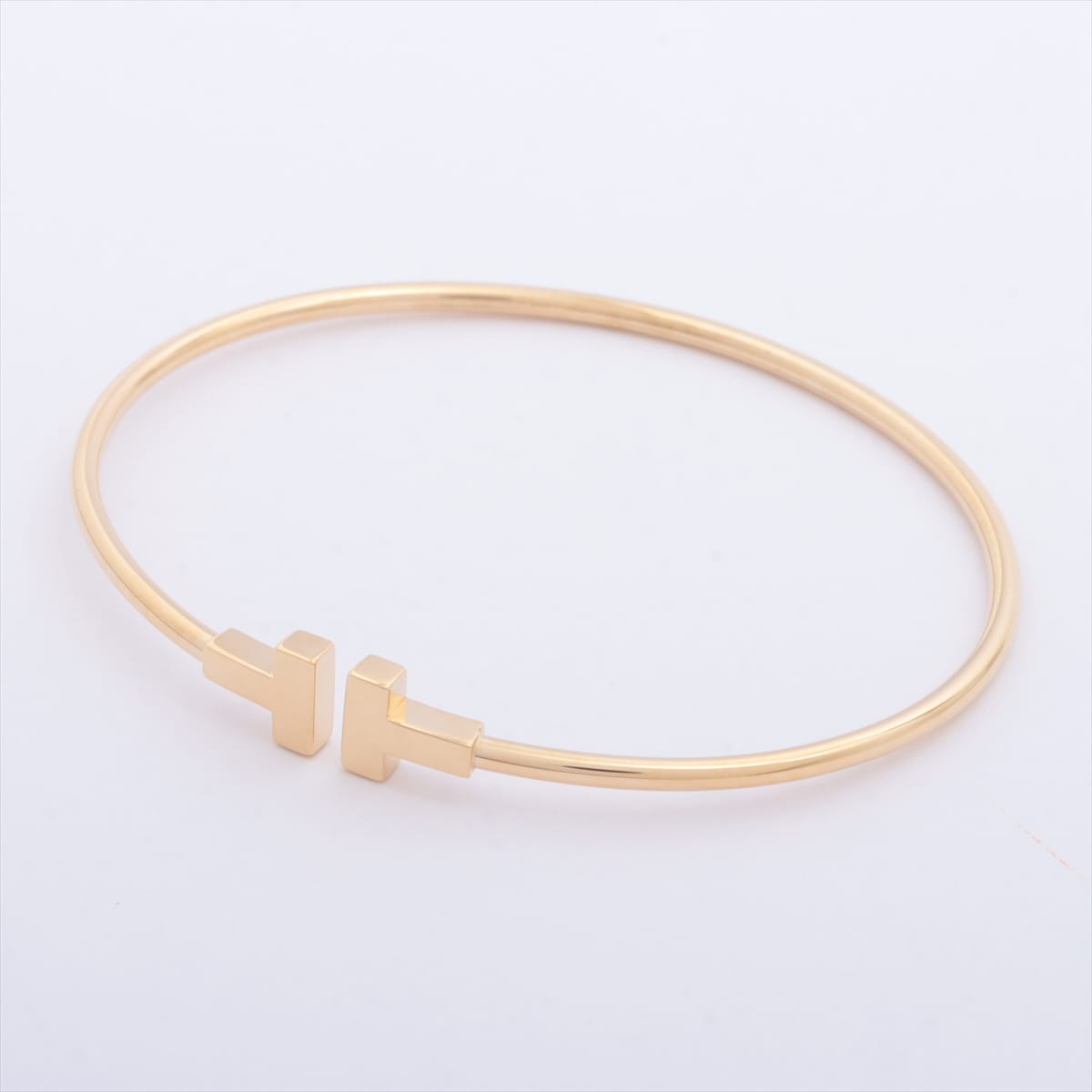 Tiffany T Wire Narrow Bracelet 750(YG) 6.2g