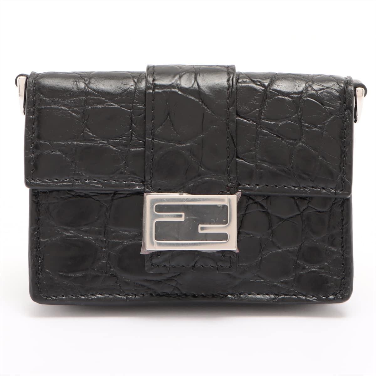 Fendi Leather Shoulder bag Black 7M0311