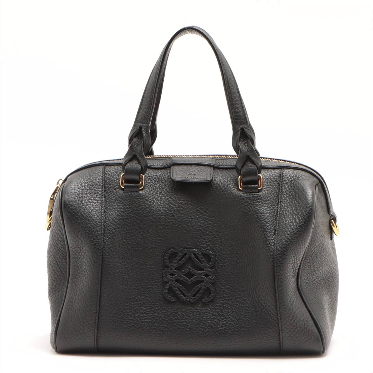 Loewe Justa 25 Leather 2way handbag Black