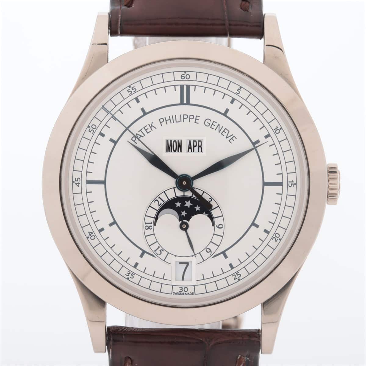 [Chrono] Patek Philippe Annual Calendar 5396G-001 WG & Leather AT Silver-Face