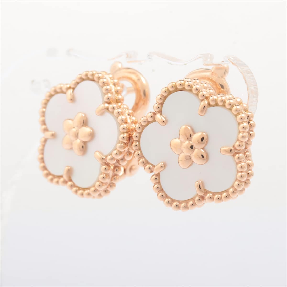 Van Cleef & Arpels lucky spring plum blossom shells Piercing jewelry 750(PG) 8.0g
