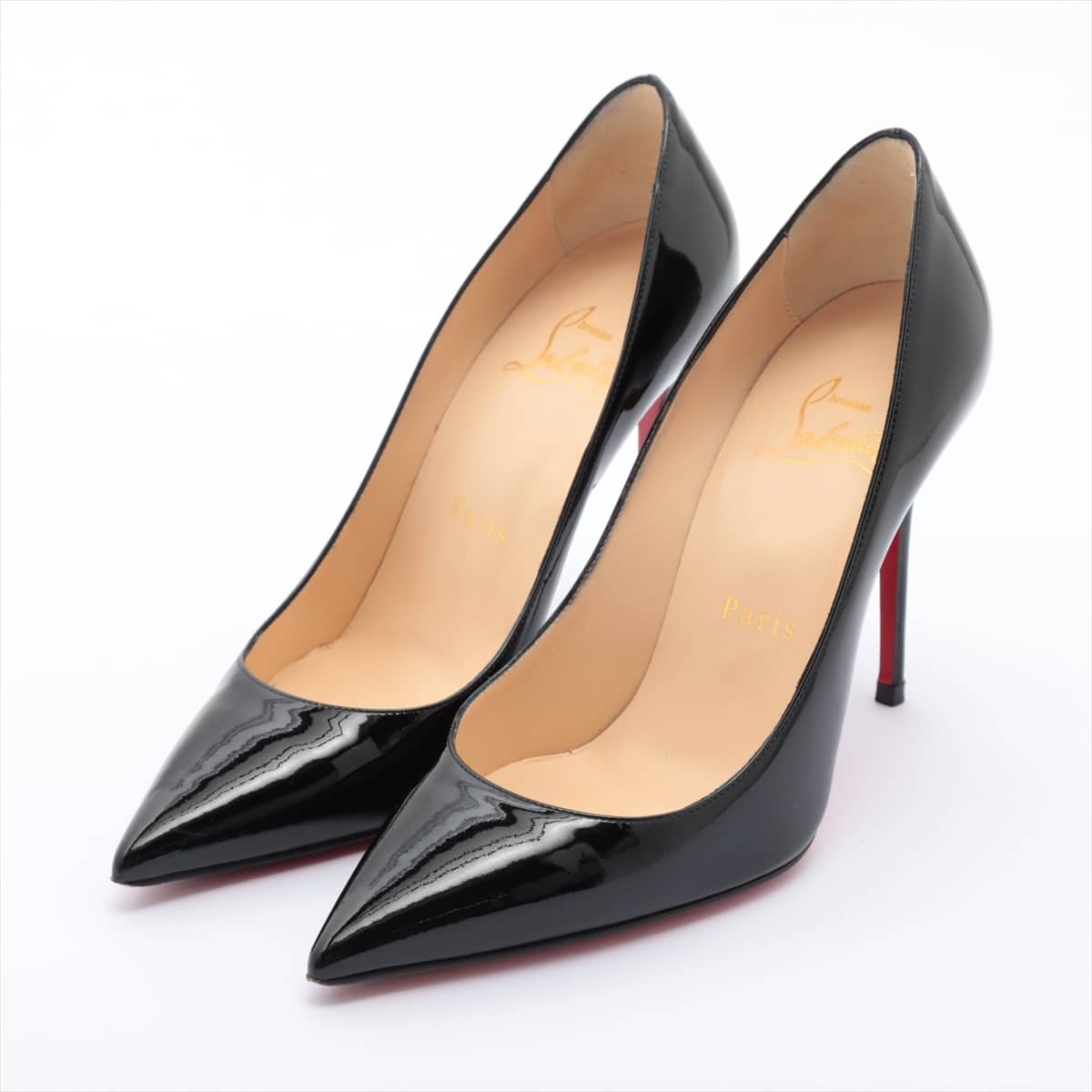 Christian Louboutin Patent leather Pumps 35 Ladies' Black Pointed toe