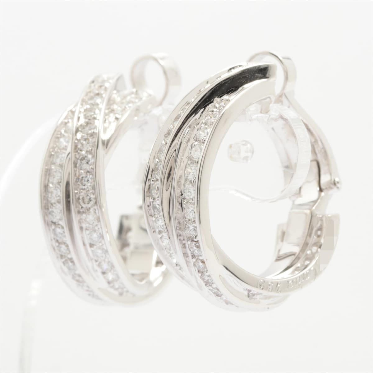 Cartier Trinity diamond Piercing jewelry 750(WG) 15.2g