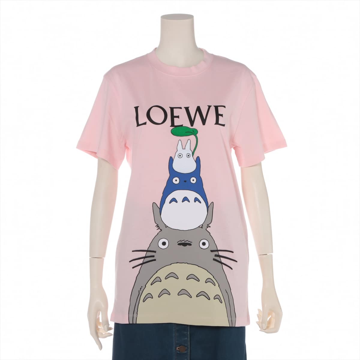 Loewe x My Neighbor Totoro Cotton & Polyurethane T-shirt XS Ladies' Pink