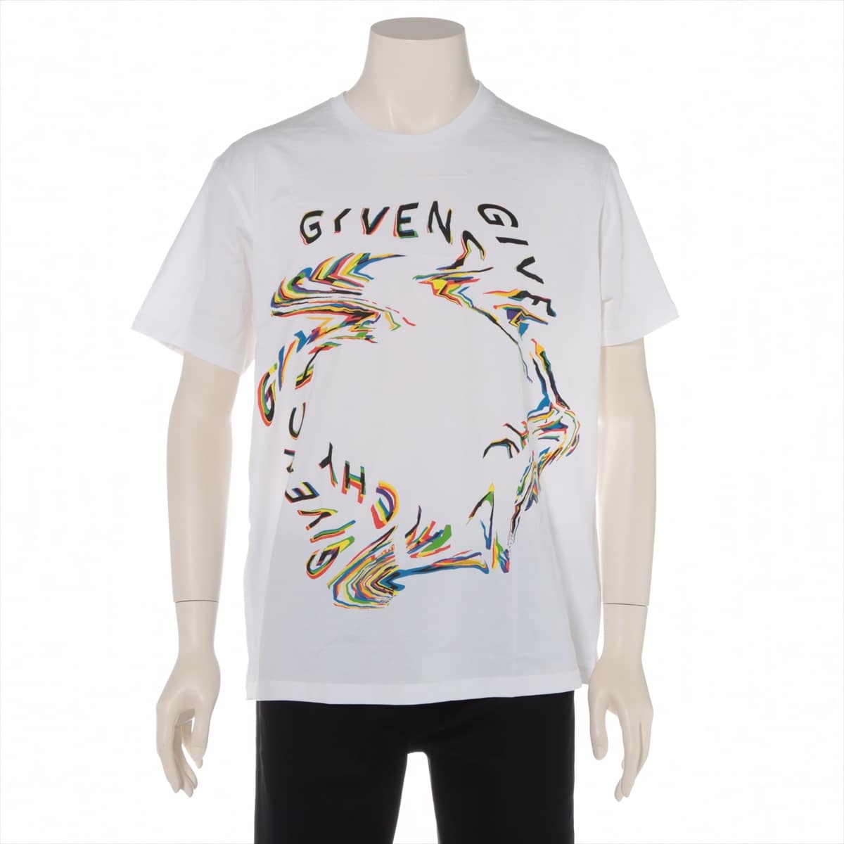 Givenchy Cotton T-shirt S Men's White  BM70Y73002