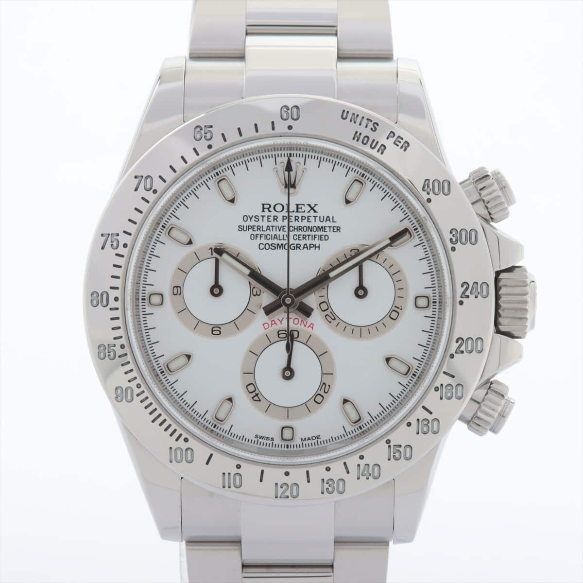 Rolex Daytona 116520 SS AT White-Face Extra Link 1