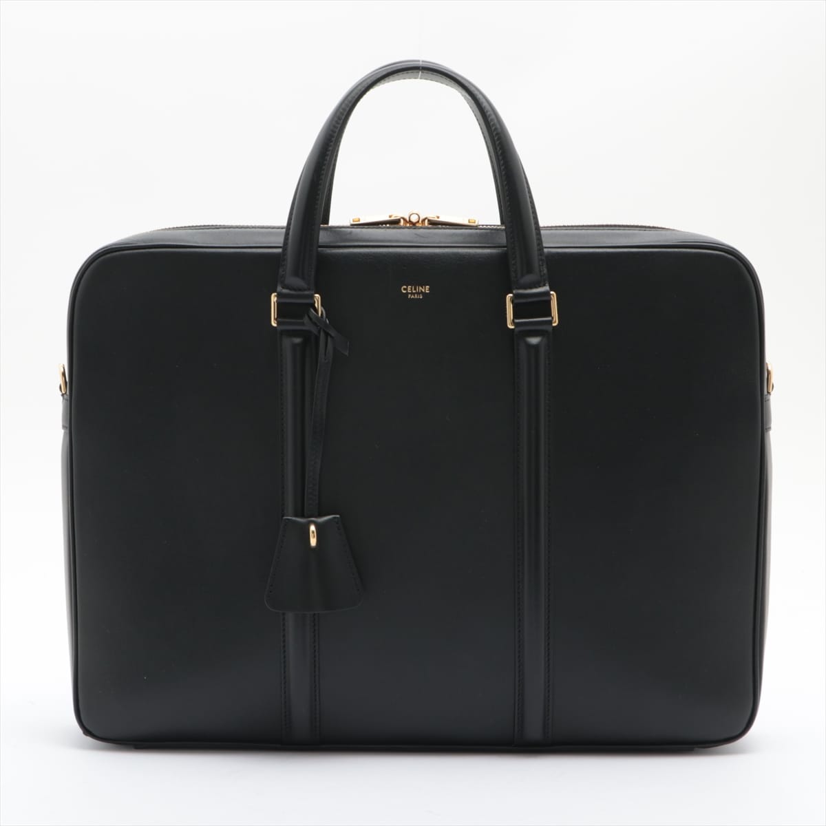 CELINE Leather 2WAY Businessbag Black