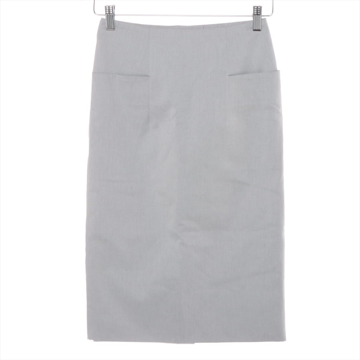 Hermès Cotton Skirt 34 Ladies' Grey