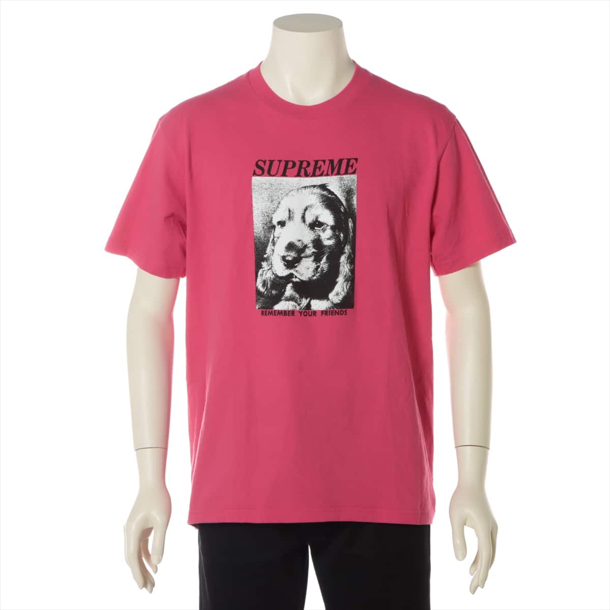 Supreme 18AW Cotton T-shirt M Men's Pink  Remember Tee