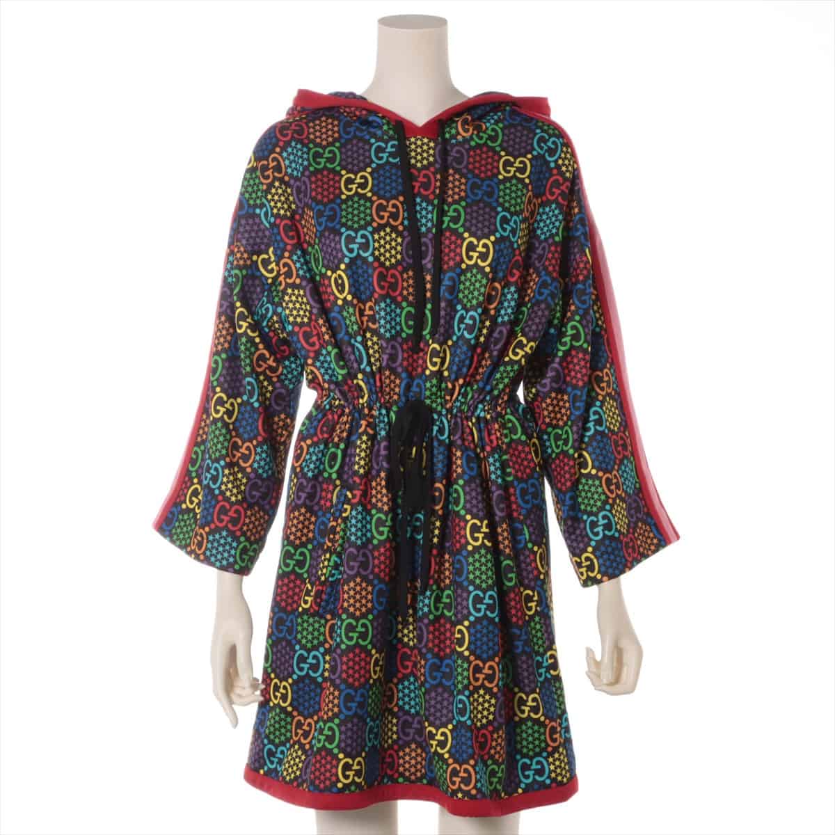 Gucci GG cychedelic Cotton & Polyester Dress M Ladies' Multicolor  609949