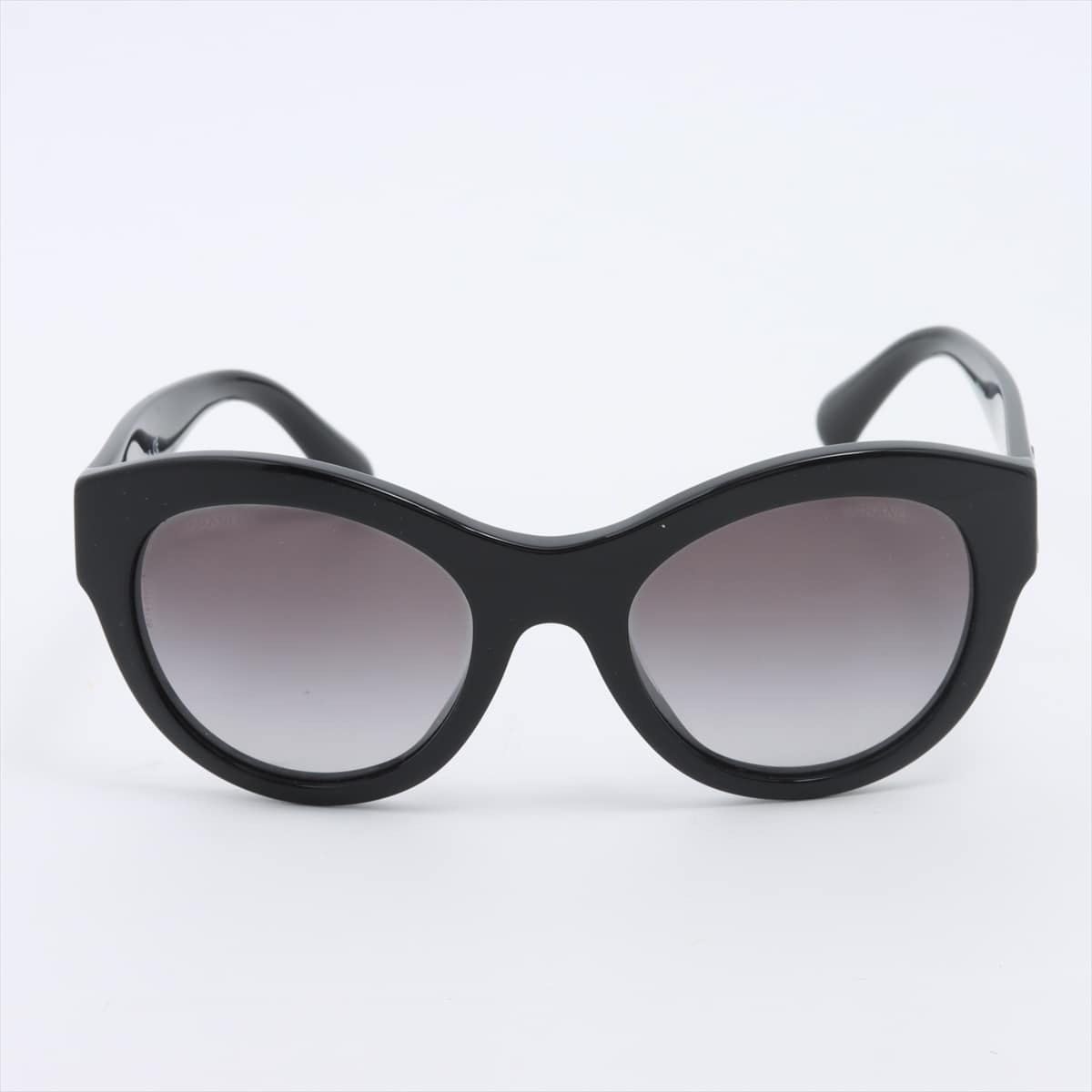 Chanel 5371-A Coco Mark Sunglasses Plastic Black