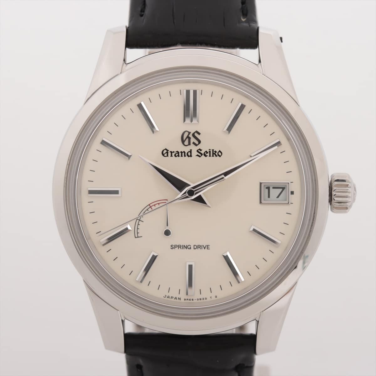 Grand Seiko Spring Drive SBGA293 SS & Leather AT White-Face