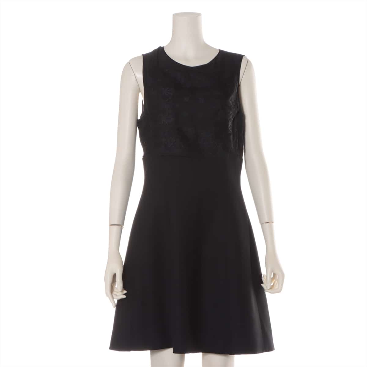 Christian Dior Wool Sleeveless dress F42 Ladies' Black