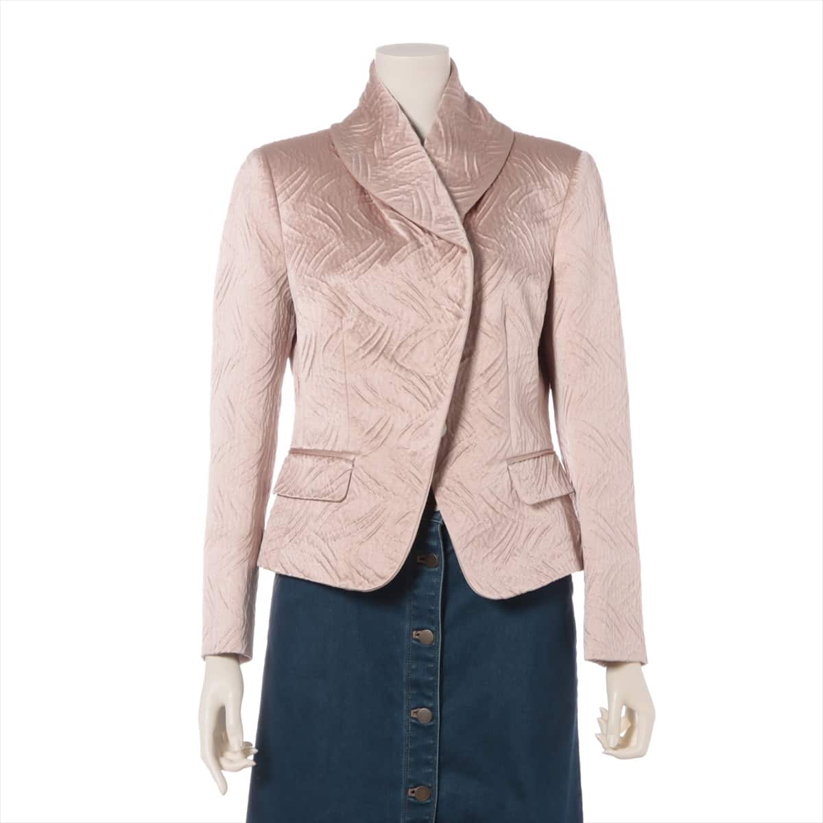 Ferragamo Wool & silk Jacket 42 Ladies' Pink