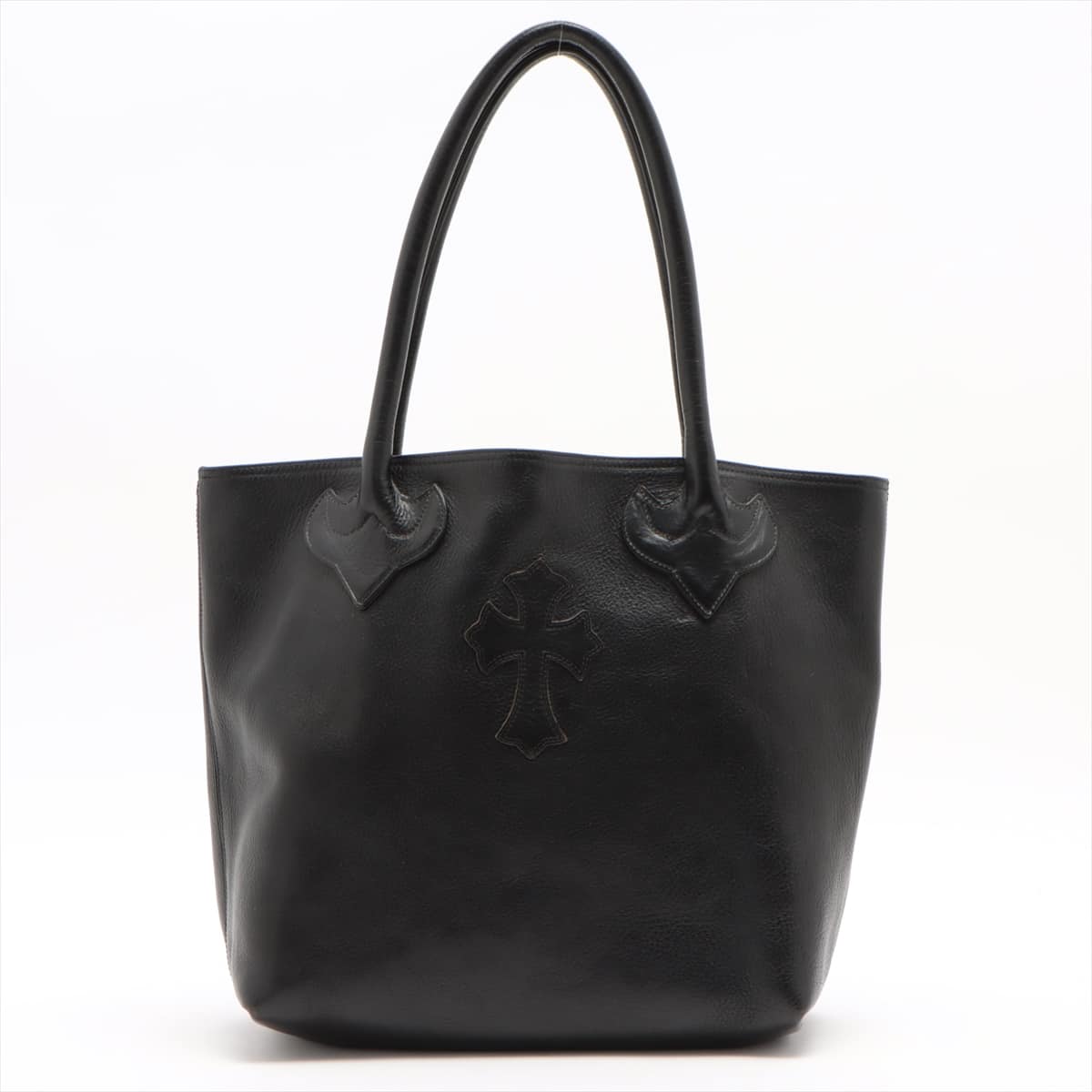 Chrome Hearts FS Tote bag Leather & 925 black cross patch